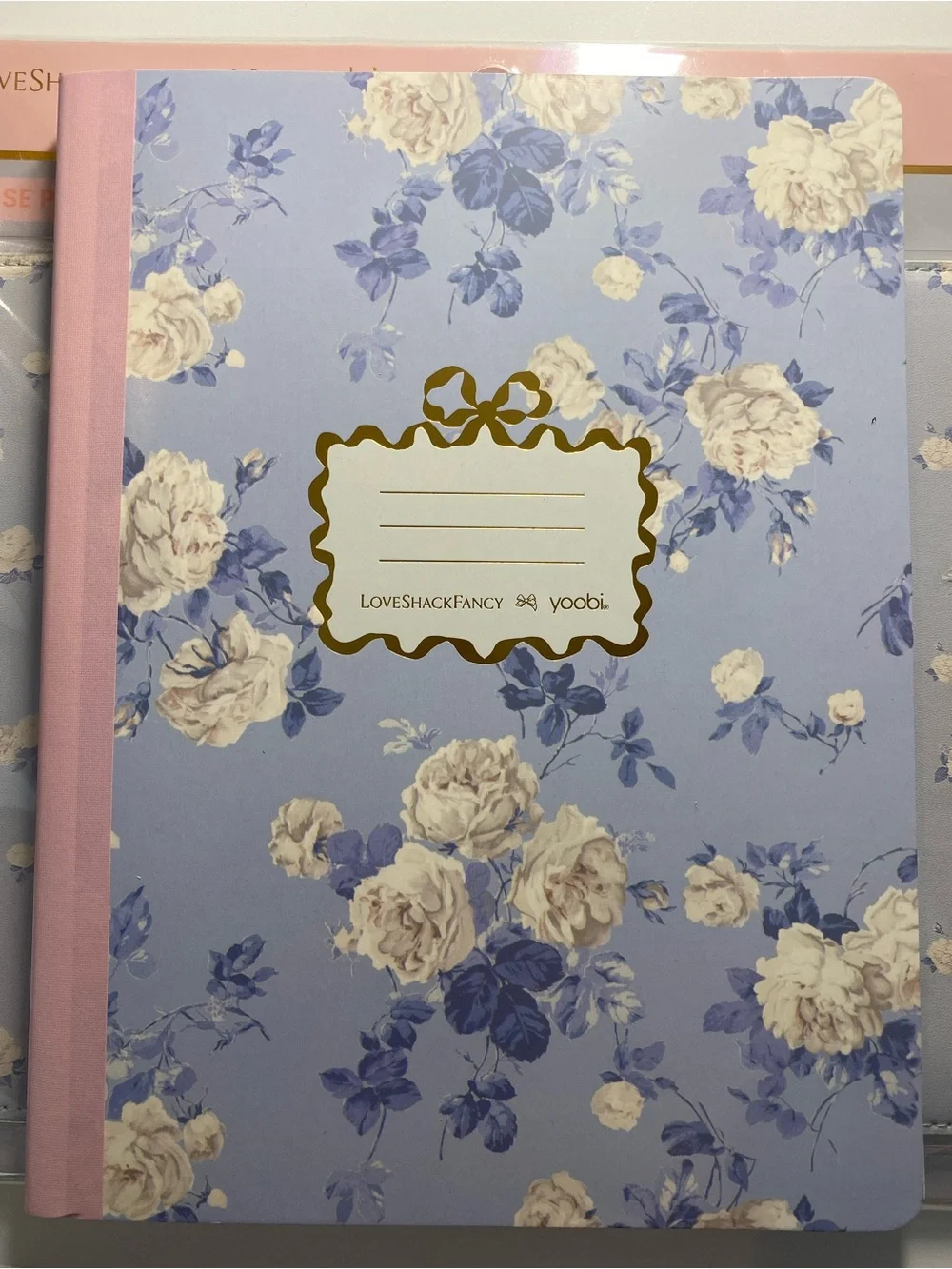 🩵 LoveShackFancy x Target Mouse Pad + Blue Floral Notebook + Blue Bow Pen 🩵